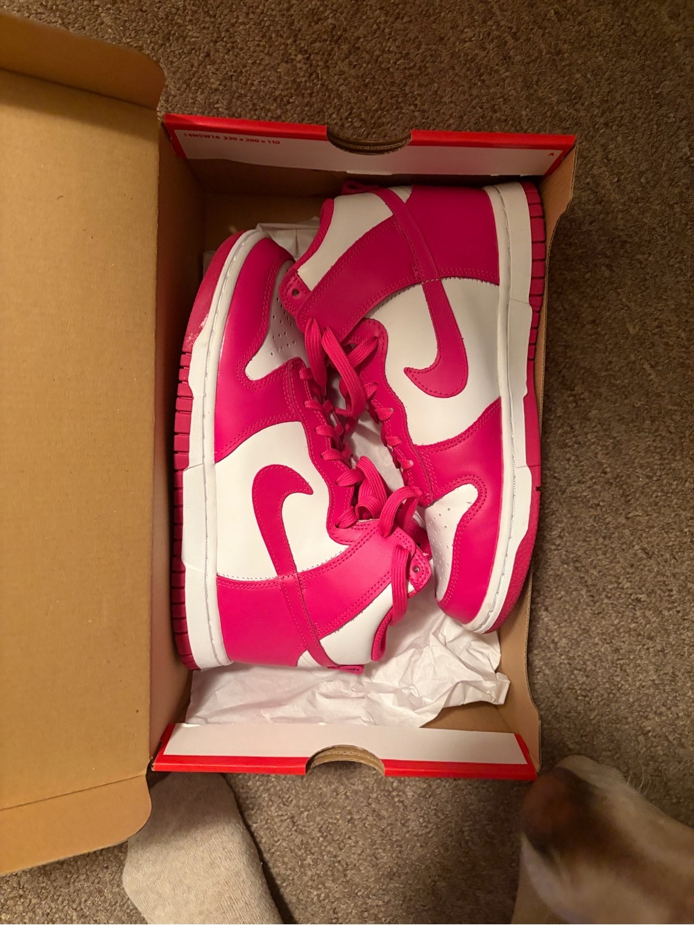 Pink and White Dunks